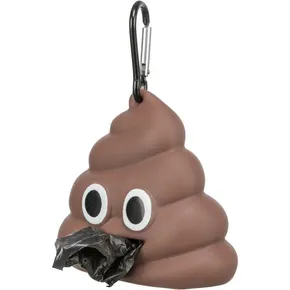 POOP Sammelbehälter für Kotbeutel, 8 x 5 cm / 15 Beutel, PVC